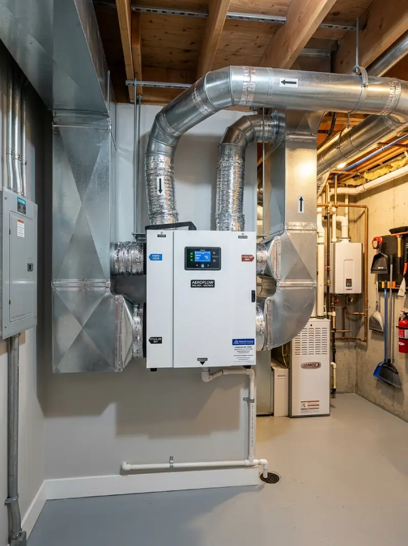 Indoor air quality system installed in a Fraser Valley home