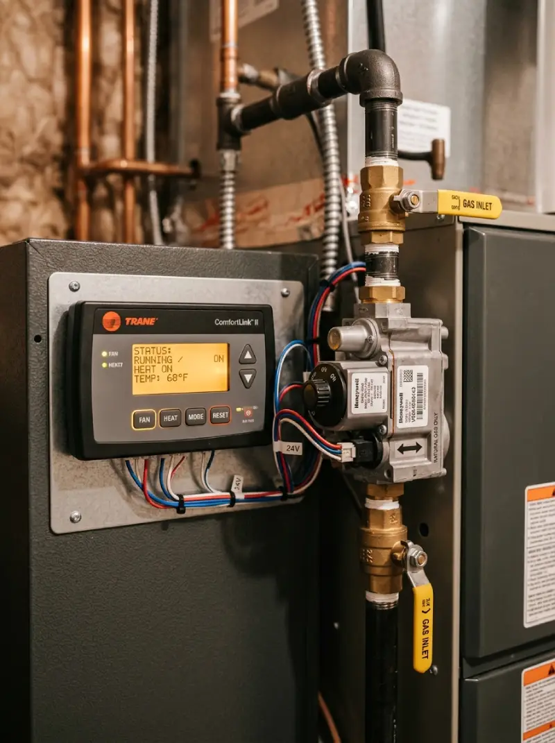 Furnace maintenance and tune-up in a Chilliwack home