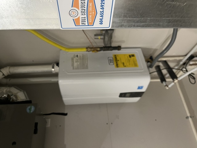 Water heater installation by a licensed Fraser Valley technician