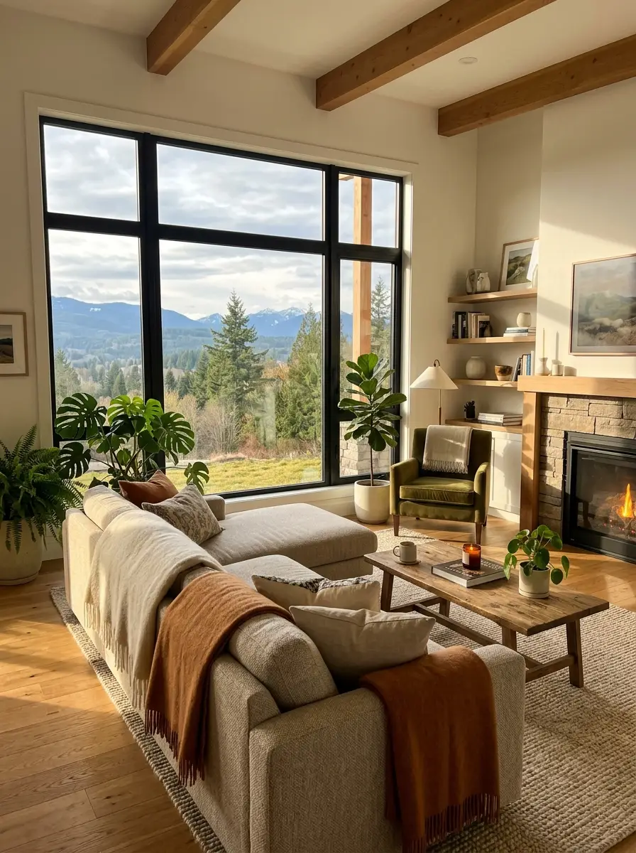 Modern heat pump installation outside a Fraser Valley home
